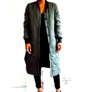 NWT Green Quilted Jacket